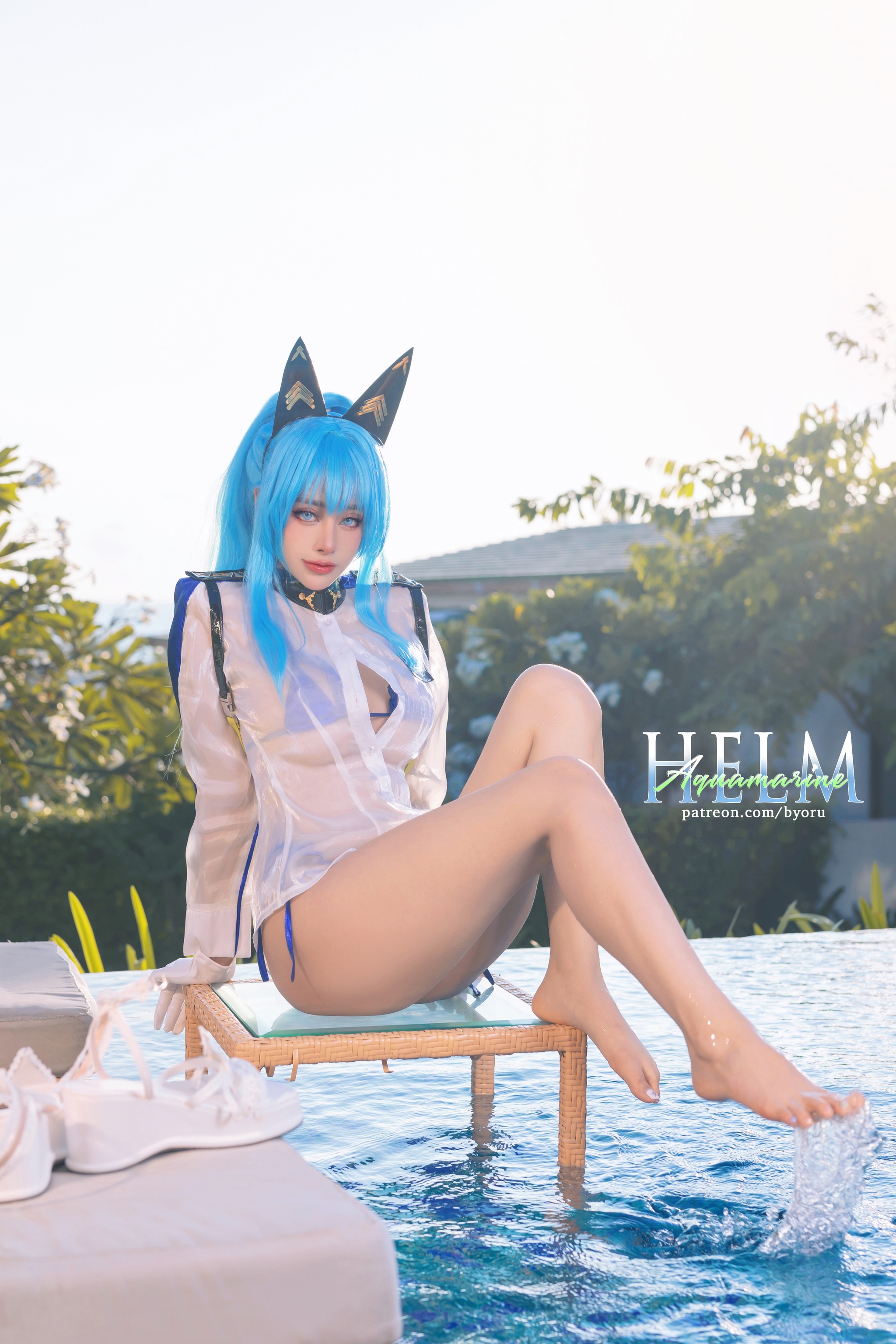 图片[1]-Byoru – NO.160 Helm Aquamarine[36P]-XikXak